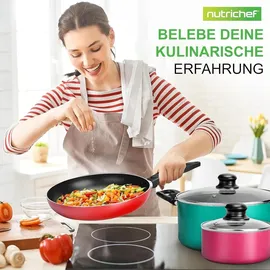 NutriChef Topf-Set 15-tlg. Topf + Pfanne