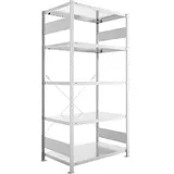 Meta Schwerlastregal 20088726, 5 Metallböden, 230kg Fachlast, silber, 200 x 100 x 60cm