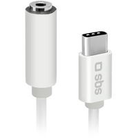 SBS TEINTJACKTYCFMW Handykabel Weiß 3.5mm USB C