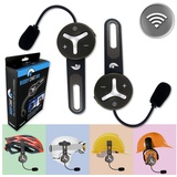 BuddyChat Duo (2er Set) Bluetooth Intercom Helm Headset, Freisprechanlage Funkgerät, Gegensprechanlage, DSP-Geräuschunterdrückung, Reichweite bis 1000m