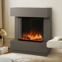 Noble Flame AURORA [Stand-Elektrokamin]: Quarzgrau - smoky dark / Rauchquarz