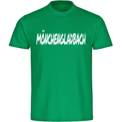 multifanshop Herren T-Shirt - Mönchengladbach - Textmarker - Druck weiß - Männer