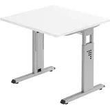 Hammerbacher Schreibtisch VOS08/W weiß/silber