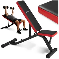 Tectake Hantelbank schwarz/rot