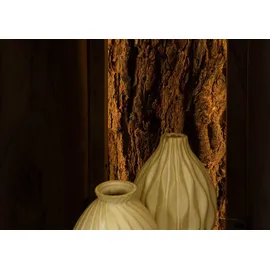 Massivmoebel24 BARK Schrank 118x40x180 dunkelbraun