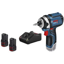 Bosch Professional Akku-Schlagschrauber GDR 12V-105, 105 Nm, Akku-Drehschlagschrauber mit 2 x 12 V / 2 Ah Akku – in L-BOXX