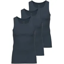 Ammann Achselhemd AMMANN "3er Pack Athletic Shirt Day Modern / Close to you", Herren, Gr. 7, N-Gr, blau (nightblau), Obermaterial: 93% Baumwolle CO. 7% Elasthan EL., Unterhemden