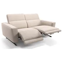 Sofanella 2-Sitzer Stoff ALESSO, Relaxsofa, Designsofa, Designer Couch, Italienisches Sofa, 2er Sofa beige