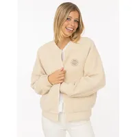 Zwillingsherz Bomberjacke Teddy Jacke Damen, Reißverschluss – Übergang Frühling Herbst - XL