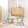 Rebecca Mobili Kindersitzgruppe, Hellblau, Holzwerkstoff, 60x44x60 cm, Kinder- - Jugendzimmer, Kindermöbel, Kindersitzmöbel / -tische, Kindersitzgruppen
