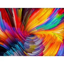 Fototapete PAPERMOON "Abstrakt Farben", bunt, B:3,00m L:2,23m, Vlies, Tapeten