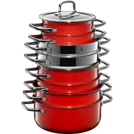 WMF Fusiontec Compact Stielkasserolle 18 cm rot