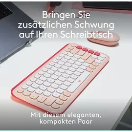 Logitech POP Icon Combo DE Rose und Off-White