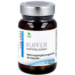 Kupfer 2 mg aus Kupfergluconat Kapseln