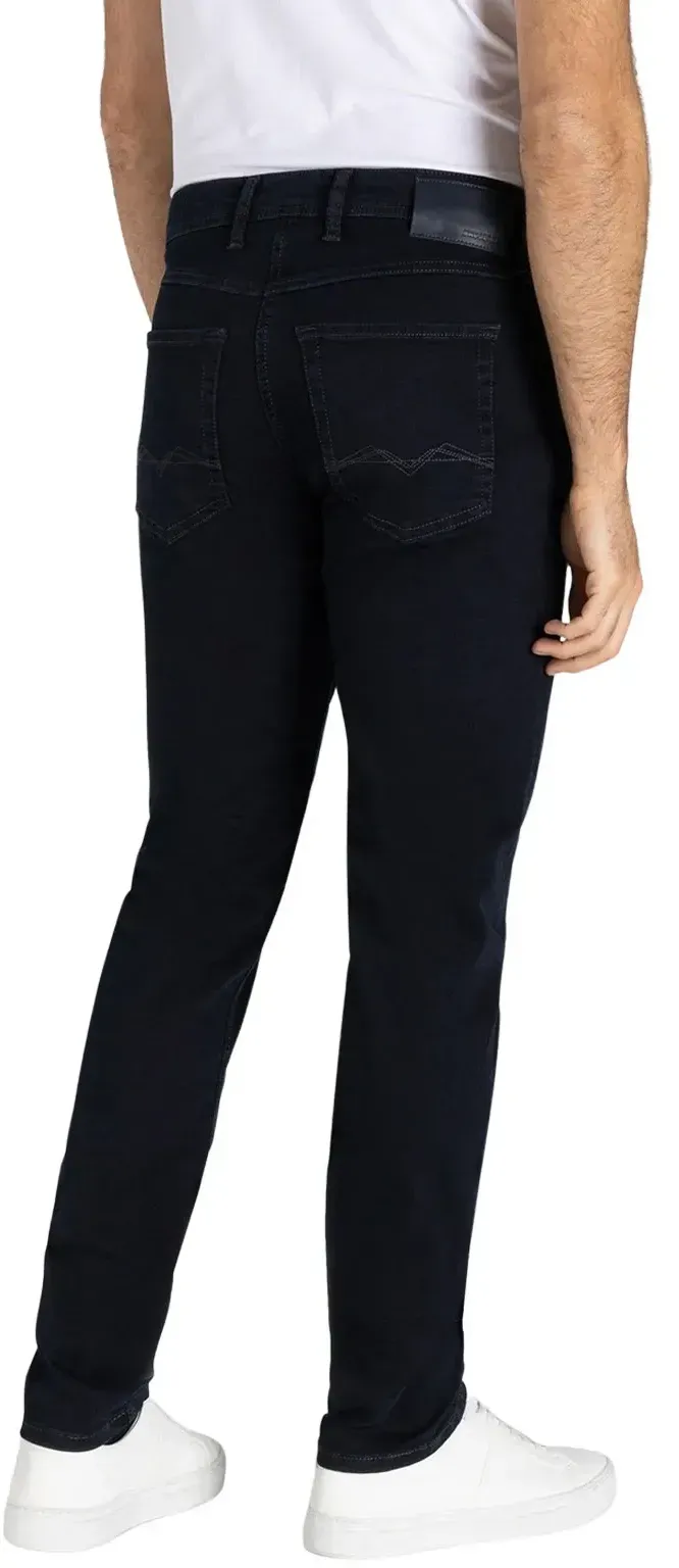 Mac Arne Pipe enge Jeans in Blue Black Waschung-W29 / L32