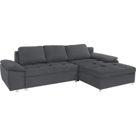 sit&more Ecksofa »Labene L-Form«, wahlweise mit Bettfunktion und Bettkasten, auch als XXL-Variante grau