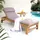 Axi Rama Sonnenliege 200 x 65 x 30 cm Beige