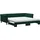 vidaXL Tagesbett Ausziehbar mit Matratzen Dunkelgrün 100x200 cm Samt