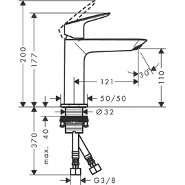 Hansgrohe Logis 110 chrom 71253000