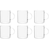 LEONARDO Novo Teeglas, 6-er Set, 570 ml, Höhe 10,3 cm, hitzebeständiges Glas, 030537