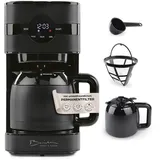 Barista Kaffee & Technik Barista Filterkaffeemaschine mit Isolierkanne, LED-Touchdisplay, Timer | [Schwarz]