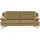 Calia Italia 2,5-Sitzer CALIA ITALIA "Cezanne, elegant und bequem, aufwendige Detailverarbeitung", gelb (35 senape), B:195cm H:90cm T:96cm, Sofas, im Strukturbezug, wahlweise mit Sitztiefenverstellung