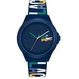 Lacoste Analog Quarzuhr für Herren mit Marinblaues Silikonarmband - 2011184