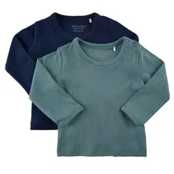 Minymo Langarmshirt 2er Pack Goblin Blue, 68