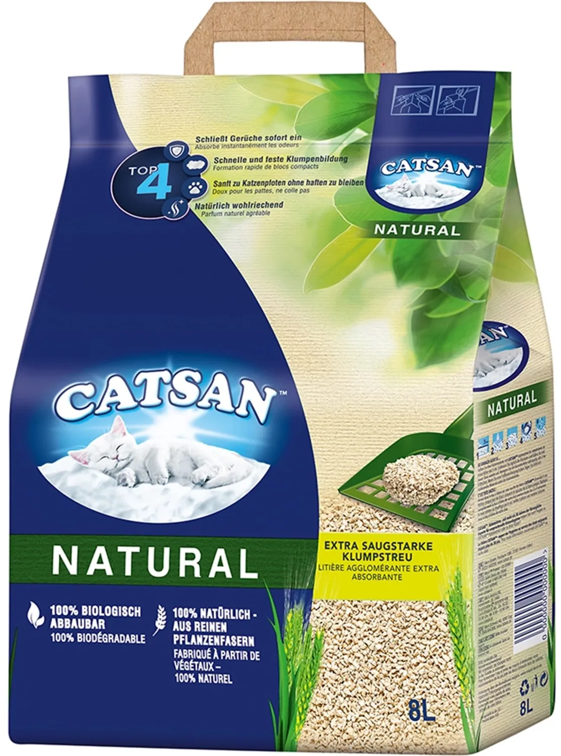 Preisvergleich Produktbild Catsan Katzenstreu Klumpstreu Natural 8 l