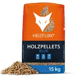 Holzpellets Blue Sackware 15 kg - 6mm Weichholz Pellets mit hohem Heizwert & geringem Ascheanteil - Premium Heizpellets für Feuerrohr, Kamin, Ofen, Grill oder Smoker
