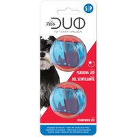 Zeus Duo-Bälle mit LED, interaktives Hundespielzeug, klein