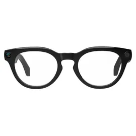 Colmi V03 Smart Glasses, Smarte Brille mit 8MP Kamera, Audio, Bluetooth 5.3, IP65 - Ausführung: Blue Light, Runder Rahmen