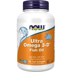 Ultra Omega 3-D Fischgelatine-Softgels (90 Weichkapseln)