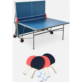 sweeek Indoor-Tischtennisplatte Klappbar Blau