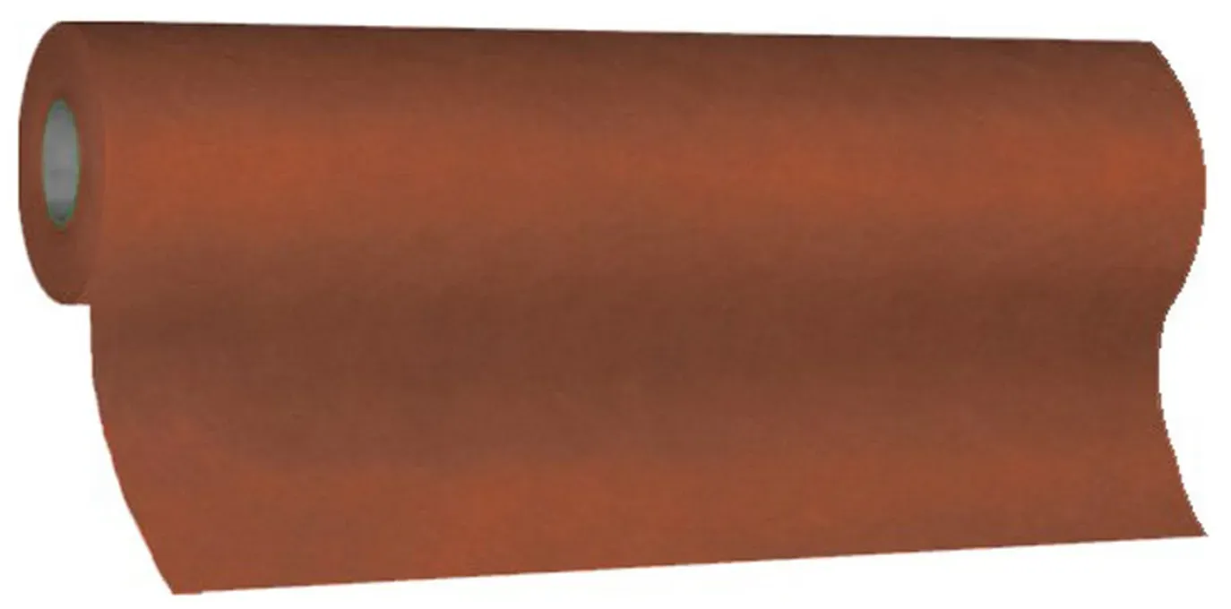 Tischläufer Airlaid 24m x 40cm - alle 120cm perforiert, stoffähnlich, braun