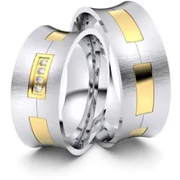 Trauringe Bernau bei Berlin 750er Weifl-/Gelbgold - 4416