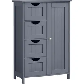 VASAGLE Badschrank 30 x 55 x 81 cm Grau