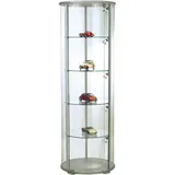 Kerkmann Rundvitrine Expoline 54,5 x 54,5 x 180 cm Grau