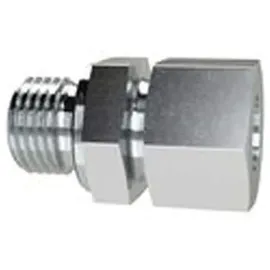 Riegler GE7818LSTUNF Gerade Einschraubverschraubung, Stahl verzinkt, 7/8-14 UNF, 315 bar, 18mm Rohr