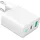 Gembird 2-Port 20W mit LED-Anzeige, Typ C - A - Weiß