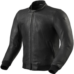 Revit Travon Motorrad Lederjacke, schwarz, Größe 52 für Männer