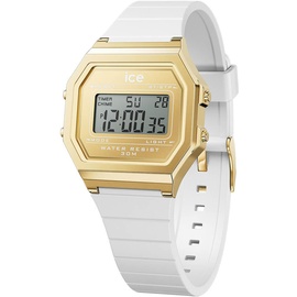 ICE-Watch ICE Watch Ice digit retro White gold - Weiße Damenuhr mit Plastikarmband - 022049