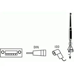 HAMA Antennen-Adapter Stecker DIN - Kupplung ISO
