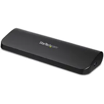 Startech Usb3sdockhdv (USB-B), Dockingstation + USB Hub, Schwarz