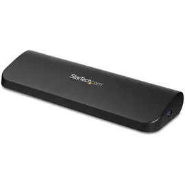 Startech Usb3sdockhdv (USB-B), Dockingstation + USB Hub, Schwarz