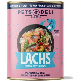 PETS DELI Nassfutter Lachs 6 x 375 g