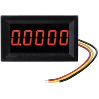 TRU Components TC-AM5D-RED Digitales Einbaumessgerät