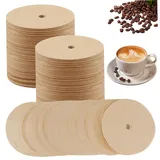 300 Stück Percolator Kaffeefilter 9,5 cm ungebleichtes Zellstoffpapier Kaffeefilter für Percolatoren sichere und ungiftige Percolator Kaffeekanne Filter mit Loch