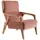JV Möbel Sessel 75 x 100 x 95 cm Rosa