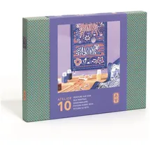 Djeco Atelier 10 Seidenmalerei Set 1 St. Farben
